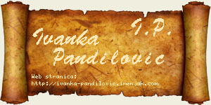 Ivanka Pandilović vizit kartica